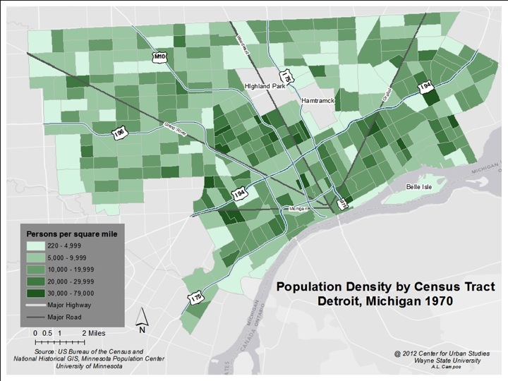 Detroit’s Population Density | Drawing Detroit