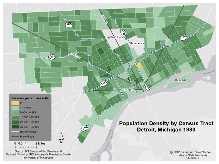 Detroit’s Population Density | Drawing Detroit