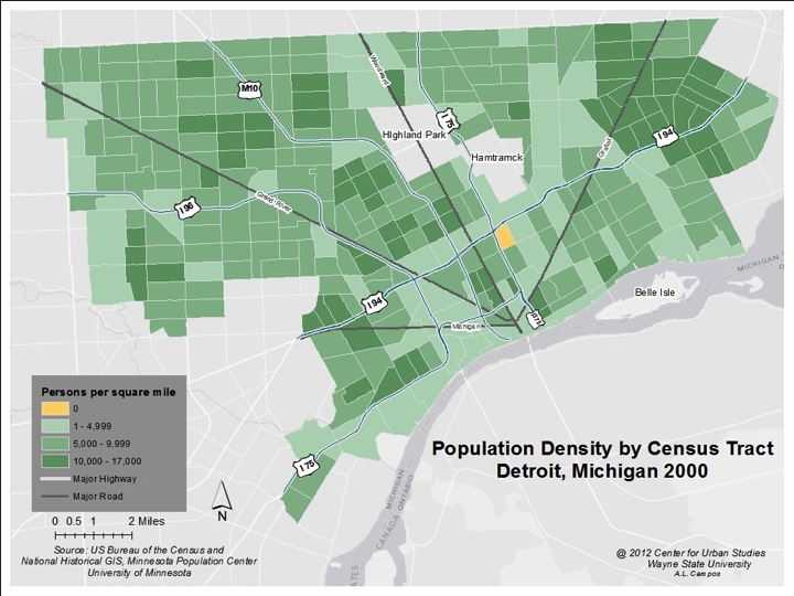 Detroit’s Population Density | Drawing Detroit